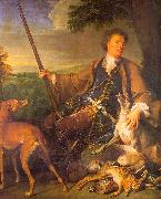 Francois Desportes Self Portrait in Hunting Dress oil painting on canvas